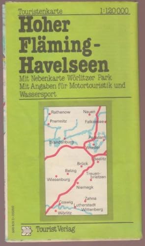 Hoher Fläming, Havelseen 1 : 120 000. Touristenkarte °