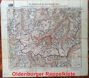 Karte: Die Gletscherwelt der Inner-Oetzthaler Alpen (1929)