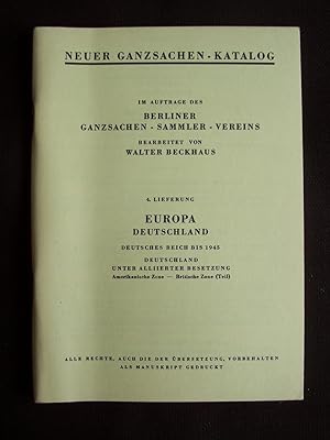 Neuer ganzsachen-katalog - N°4 1959