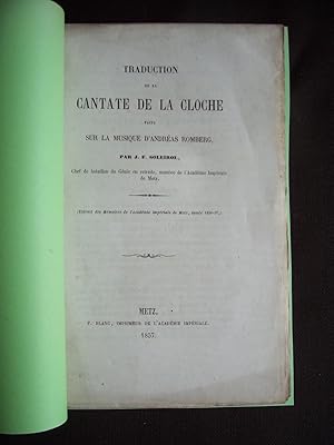 Traduction de la cantate de la cloche faite sur la musique d'Andréas Romberg