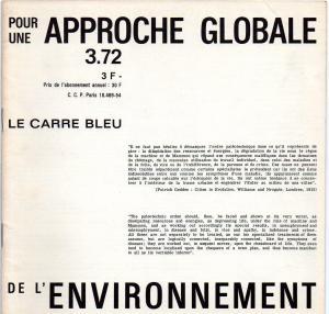 Le Carré Bleu. Feuille internationale d architecture. 1972. No. 3. Approche globale de l'environn...