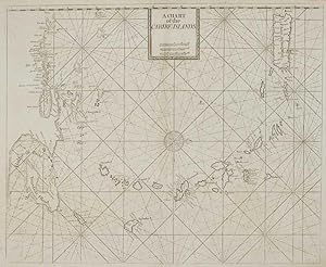 Bild des Verkufers fr A Chart of the Caribe Islands. zum Verkauf von Altea Antique Maps