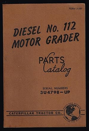 Diesel No. 12 Motor Grader Parts Catalog