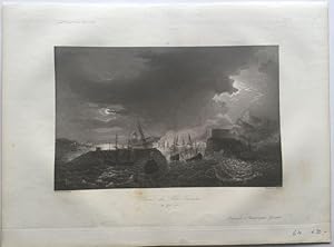 Image du vendeur pour Prise de Rio Janeiro, 22 Sept. 1711. Stahlstich von Skelton nach Gudin. Aus: Gavard, C.; Galeries Historiques de Versailles. mis en vente par Antiquariat Bcheretage