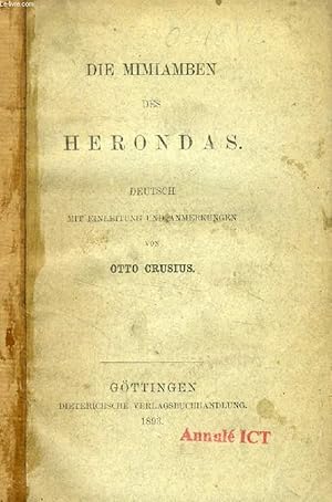 Seller image for DIE MIMIAMBEN DES HERONDAS for sale by Le-Livre