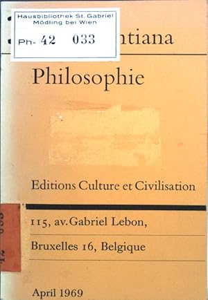 Bild des Verkufers fr Aetas Kantiana: Philosophie; zum Verkauf von books4less (Versandantiquariat Petra Gros GmbH & Co. KG)