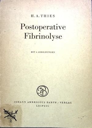 Seller image for Postoperative Fibrinolyse; for sale by books4less (Versandantiquariat Petra Gros GmbH & Co. KG)