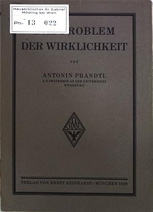 Imagen del vendedor de Das Problem der Wirklichkeit; a la venta por books4less (Versandantiquariat Petra Gros GmbH & Co. KG)