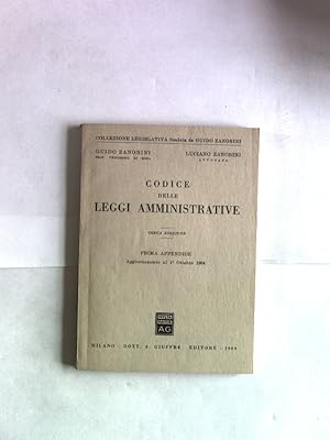 Seller image for Codice delle leggi amministrative. Prima appendice: Aggiornamento al 1 Ottobre 1964. Collezione Legislativa. for sale by Antiquariat Bookfarm