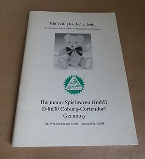 Ein Teddybär kehrt heim. Die Geschichte einer Teddybären-Manufaktur aus Thüringen.