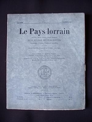 Image du vendeur pour Le pays lorrain - N12 1935 mis en vente par Librairie Ancienne Zalc