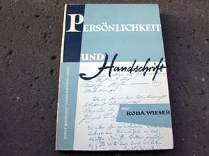Seller image for Persnlichkeit und Handschrift. Mit 22-seitigem Schriftprobenbeiheft. for sale by Versandantiquariat Abendstunde