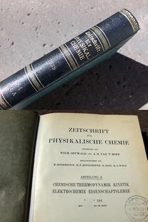 Imagen del vendedor de Zeitschrift fr Physikalische Chemie. Begrndet von Wilh. Ostwald und J. H. van't Hofft. Abteilung A: Chemische Thermodynamik, Kinetik, Elektrochemie, Eigenschaftslehre. Band 184. Mit 118 Figuren im Text. Erstausgabe. a la venta por Versandantiquariat Abendstunde