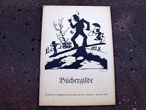 Imagen del vendedor de Bchergilde. Zeitschrift der Bchergilde Gutenberg, Berlin. Nummer 2. Februar 1940. a la venta por Versandantiquariat Abendstunde