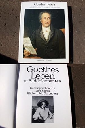 Bild des Verkufers fr Goethes Leben in Bilddokumenten. Mit 438 teils farbigen Abbildungen. Herausgegeben von Jrn Grres. zum Verkauf von Versandantiquariat Abendstunde