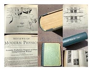 Bild des Verkufers fr Reviews of Modern Physics. Published for the American Physical Society by the American Institute of Physics Incorporated. Volume 25, 1953. zum Verkauf von Versandantiquariat Abendstunde