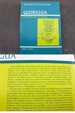 Bild des Verkufers fr Quirigua. A Classical Maya Center & Its Sculptures. ( = Center of Civilization Series) zum Verkauf von Versandantiquariat Abendstunde