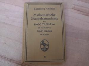 Immagine del venditore per Mathematische Formelsammlung. Mit 36 Figuren. (= Sammlung Gschen 51) venduto da Versandantiquariat Abendstunde