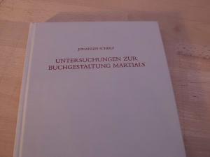 Bild des Verkufers fr Untersuchungen zur Buchgestaltung Martials. (= Beitrge zur Altertumskunde Band 142). zum Verkauf von Versandantiquariat Abendstunde