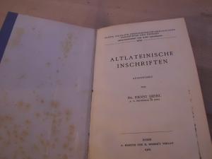 Bild des Verkufers fr Altlateinische Inschriften (= Kleine Texte fr theologische und philologische Vorlesungen und bungen. Herausgegeben von Hans Lietzmann) zum Verkauf von Versandantiquariat Abendstunde