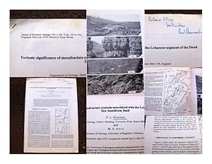 Bild des Verkufers fr Tectonic significance of mesofracture systems associated with the Lebanese segment of the Death Sea transform fault. (= Journal of Structural Geology, Vol. 1, No. 2, pp. 143 to 153). Mit Widmung des Verfassers! zum Verkauf von Versandantiquariat Abendstunde