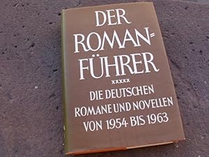 Seller image for Der Inhalt der deutschen Romane und Novellen aus dem Jahrzehnt 1954 bis 1963. Nebst Nachtrgen zu Band I-V des Gesamtwerkes und Register aller im Romanfhrer behandelten deutschen Autoren. (= der Romanfhrer Band XIII) for sale by Versandantiquariat Abendstunde