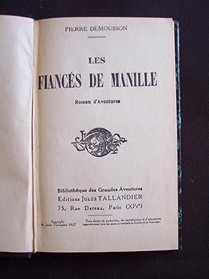 Seller image for Les fiancs de Manille for sale by Librairie Ancienne Zalc