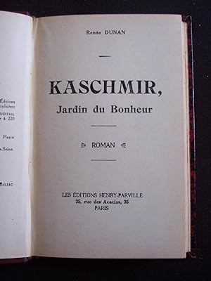 Image du vendeur pour Kaschmir, jardin du bonheur mis en vente par Librairie Ancienne Zalc