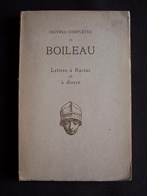 Imagen del vendedor de Oeuvres compltes de Boileau - Lettres  racine et  divers a la venta por Librairie Ancienne Zalc
