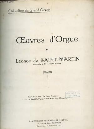 Bild des Verkufers fr OEUVRES D'ORGUE : LE SALUT DE LA VIERGE Ave Maria, Ave Maria Stella / COLLECTION DU GRAND ORGUE zum Verkauf von Le-Livre