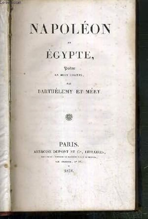 Bild des Verkufers fr NAPOLEON ET EGYPTE - POEME EN HUIT CHANTS zum Verkauf von Le-Livre