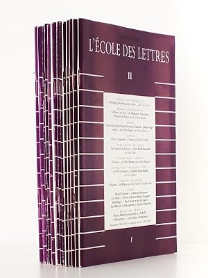 L'école des lettres II , Revue bimensuelle éditée par l'Ecole des Loisirs - 80e année, du 15 sept...