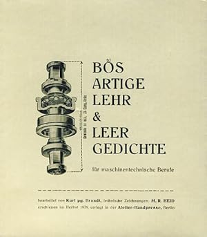 Seller image for Bsartige Lehr- & Leergedichte fr maschinentechnische Berufe. for sale by studio montespecchio