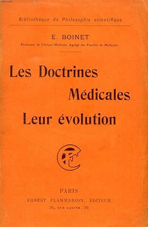 Seller image for LES DOCTRINES MEDICALES, LEUR EVOLUTION for sale by Le-Livre