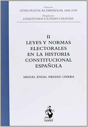 Imagen del vendedor de II.leyes normas electorales historia constitucional espaola a la venta por Imosver