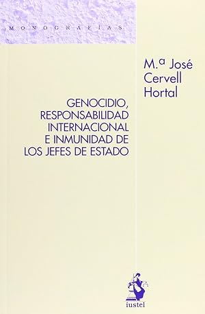 Imagen del vendedor de Genocidio, responsabilidad internacional e inmunidad de los jefes de estado a la venta por Imosver