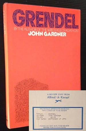 Bild des Verkufers fr Grendel (Review Copy) zum Verkauf von APPLEDORE BOOKS, ABAA