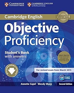 Seller image for Objective Proficiency Student's Book Pack (Student's Book with Answers with Downloadable Software and Class Audio CDs (2)) 2nd Edition for sale by Imosver