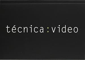 Bild des Verkufers fr Tecnica video zum Verkauf von Imosver