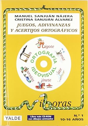 Image du vendeur pour Juegos,adivinanzas y acertijos ortog.(libro+cd) (10-18 aos) mis en vente par Imosver