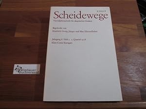 Seller image for Scheidewege. Jahresschrift fr skeptisches Denken. Jahrgang 8, Heft 2. 1978 for sale by Antiquariat im Kaiserviertel | Wimbauer Buchversand