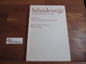 Imagen del vendedor de Scheidewege. Jahresschrift fr skeptisches Denken. Jahrgang 8, Heft 4. 1978 a la venta por Antiquariat im Kaiserviertel | Wimbauer Buchversand