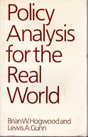 Imagen del vendedor de Policy Analysis for the Real World a la venta por Goulds Book Arcade, Sydney