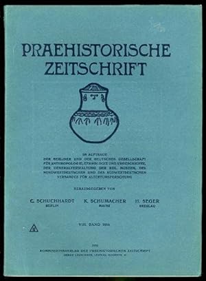 Imagen del vendedor de Praehistorische Zeitschrift. Bd. 8. 1916. a la venta por Antiquariat Liberarius - Frank Wechsler