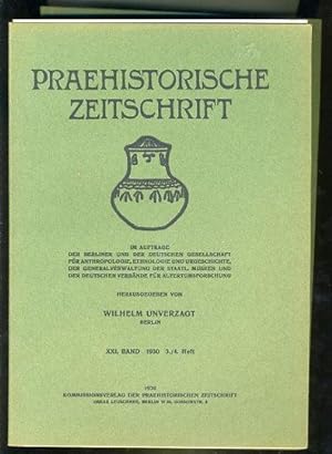 Image du vendeur pour Praehistorische Zeitschrift. Bd. 21. 1930 in den Heften 1/2 und 3/4. mis en vente par Antiquariat Liberarius - Frank Wechsler
