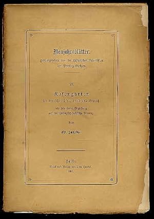 Bild des Verkufers fr Rosengarten im deutschen Lied,Land und Brauch mit besonderer Beziehung auf die thringisch-schsische Provinz. Neujahrsbltter der Historischen Kommission der Provinz Sachsen 21. zum Verkauf von Antiquariat Liberarius - Frank Wechsler