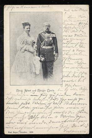 König Albert und Königin Carola ( von Sachsen ).