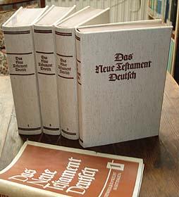 Bild des Verkufers fr Das Neue Testament Deutsch. Bd. 1 bis 4. zum Verkauf von Antiquariat Liberarius - Frank Wechsler