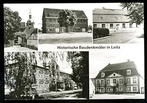 Historische Baudenkmäler in Loitz. Loitz Kr. Demmin. Steintor, Alter Speicher, Superintendentur, ...