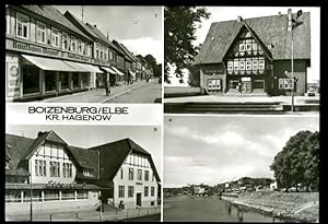 Boizenburg. Kr. Hagenow. Karl-Marx-Straße, Konsum-Hotel "Boizenburg-Stadt" , Klubhaus des VEB Elb...